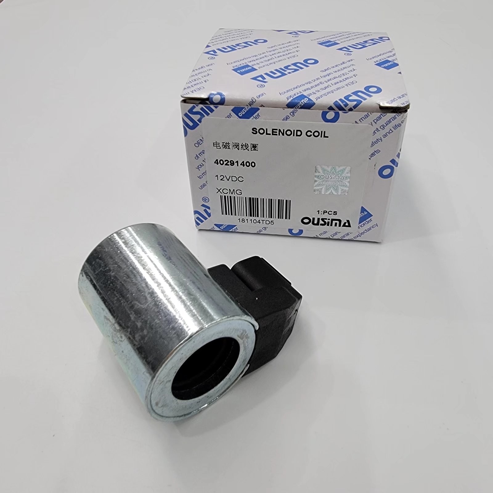 40291400 12 Volt Hydraulic Solenoid Coil , XCMG Excavator Parts