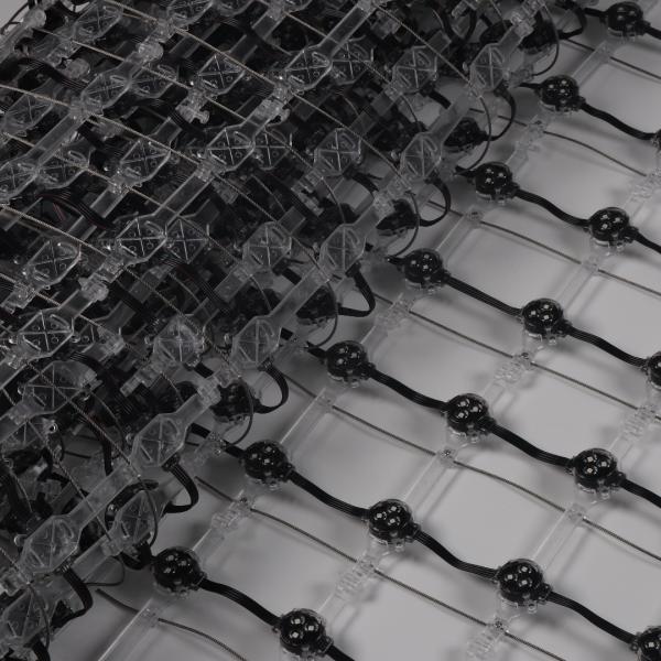 Outdoor Advertising Soft Flexible Transparent LED Mesh Display Screen Novastar
