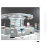 Buy cheap Fashionable Cosmetic Store Furniture Kiosk Customized Non Toxic Material from wholesalers