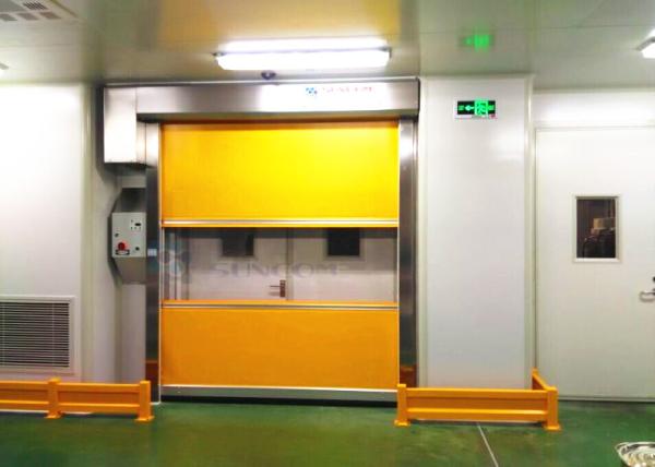 Buy cheap Operating 1.2mm Yellow Speed Roll Up Door Industrial from wholesalers