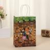 Buy cheap Hand Length Handle Purple Kraft Paper Candy Bags for Wedding and Gift Packaging from wholesalers