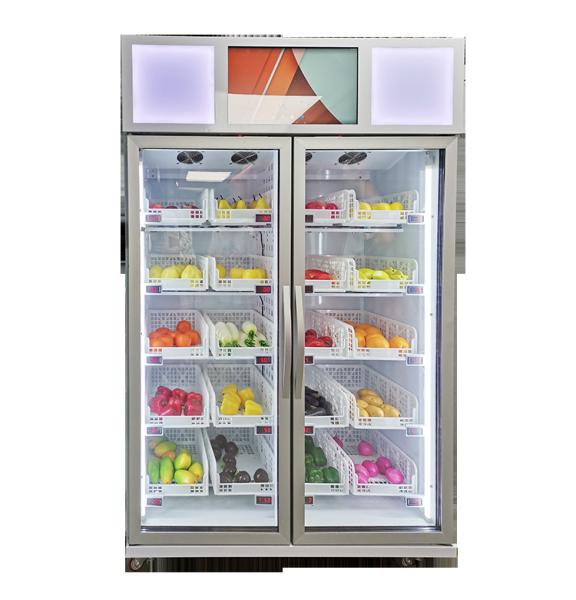 Buy cheap smart fridge vending machine with smart system sale vegetable fruit frozen food in the supermarket from wholesalers