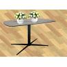 Buy cheap HPL Laminated Modern Console Table Tempered Glass Heavy Duty Steel Leg from wholesalers
