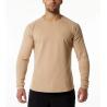 Buy cheap Factory Custom Logo Men′s Fitted Long Sleeve 94% Cotton 6% Elasticity Custom Logo Shirt from wholesalers