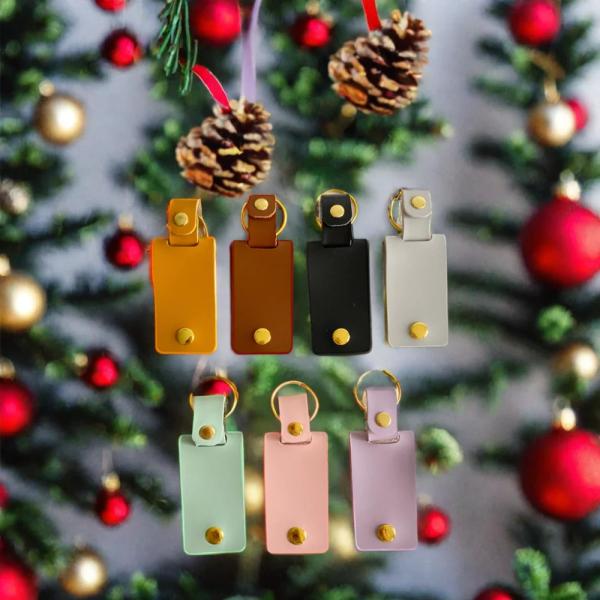Buy cheap Custom Leather Keychain Photo Keyring Leather DIY Keychain Birthday Christmas Gift from wholesalers