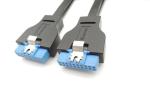 USB 3.0 Motherboard 28AWG 20 Pin Header Female Cable