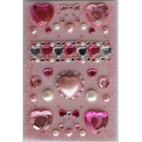 Buy cheap Custom Fancy Crystal Recollections Bling Stickers Nontoxic 80mm X 120mm product