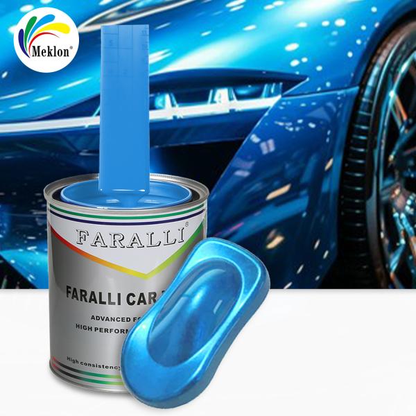 Buy cheap 1K Frost Snow Blue Gloss Acrylic Solid Colours Auto Paint For Used Car Body Repair from wholesalers