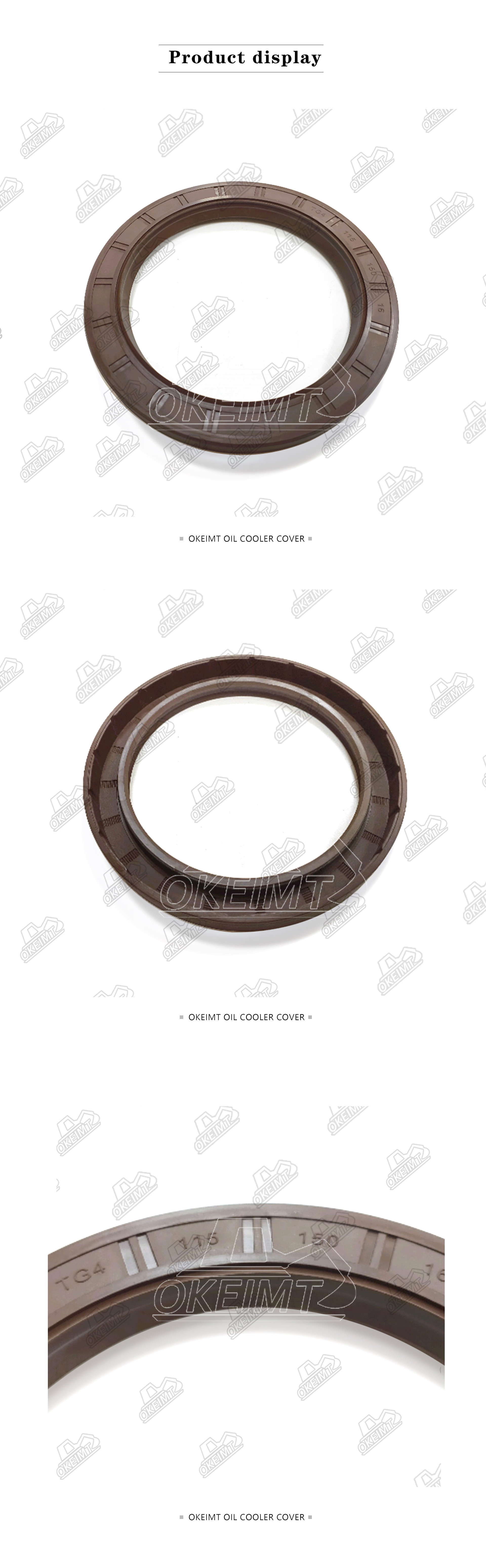 AZ4291E Excavator CAT320 S6K Rear Crank Shaft Oil Seals Ring 5I7660 115-150-16-XL-CAT