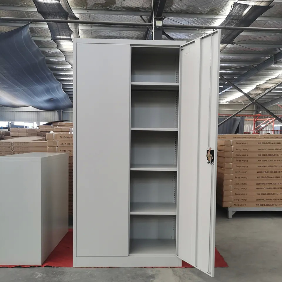 RAL Color 2 Swing Door Steel Office Cupboard Office Furniture Cabinet H1850mm
