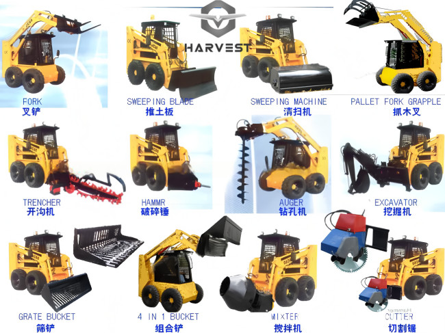 700kg Skid Steer JC45 0.4m3 with Yanmar engine Hot Sale In Jamaica