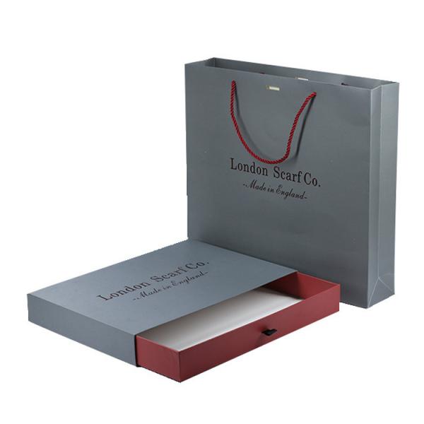 Buy cheap Cosmetic Paperboard Paper Gift Bags Box Sets With Drawer And Handle from wholesalers