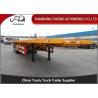 Buy cheap 12.5 Meters 3 Axle 40 Ft Flatbed Container Trailer from wholesalers