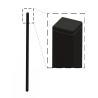 Buy cheap Customized Black Zinc Steel Metal Garrison Fence Panels Maintenance Free from wholesalers