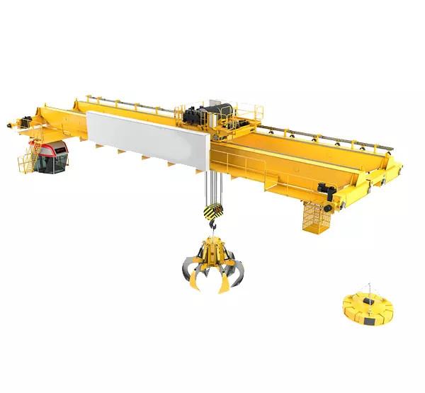 Buy cheap Grab Electromagnetic Double Girder Bridge Crane 5T QP Type 10.5m Steel Mill from wholesalers