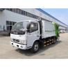 Buy cheap 6CBM Rear Loader Garbage Compactor Truck 3308mm Wheel Base 102HP Horsepower from wholesalers