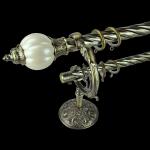 Morocco 1.5m Crystal 3m Pipe Curtain Rods Set For Bedroom