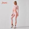 Buy cheap Zipper Crop Top Women 2 Piece Activewear Set High Waist Seamless Yoga Leggings from wholesalers