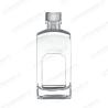 Buy cheap Body Material Glass Clear Bottle for Tequila Liqueur 500ml 1000ml Unique Carved Flat from wholesalers
