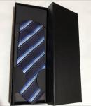 Simple style squre shape shape Promotional Black Cardboard Tie Packaging Box and