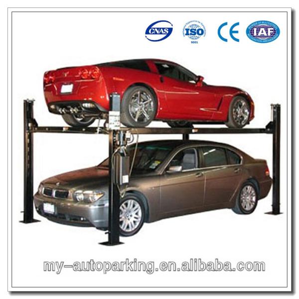 Buy cheap 3700kg Four Post Hydraulic Car Lift 2 Level Parking Lift from wholesalers