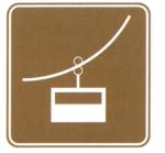 Tourist Attractions Brown Travelling Sign Reflective Film Sheet and Aluminum