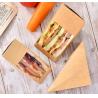 Buy cheap Oil Proof Tiangle Sandwich Packaging Box 330gsm Kraft Paper Food Packaging from wholesalers