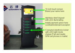 Buy cheap Customized Cell Phone Charging Station With Metal Keypad And LED from wholesalers