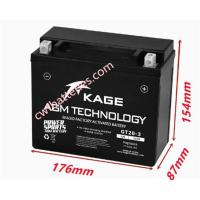 Buy cheap KAGE GT20-3 Rechargeable Lithium Powersport UTV ATV Batteries 12V 20Ah product