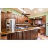 Buy cheap 2000MM HPDL Contemporary Brown Solid Wood Kitchen Cabinets Farmhouse Cocina from wholesalers