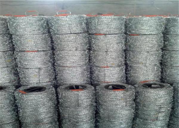 Buy cheap Single Strand 250m Coil 2.5mm Dia Razor Barbed Wire Galvanized from wholesalers