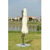 Buy cheap 250g Polyester Beach Sunshade Umbrella 3.5M Cantilever Parasol Heavy Granite Base from wholesalers