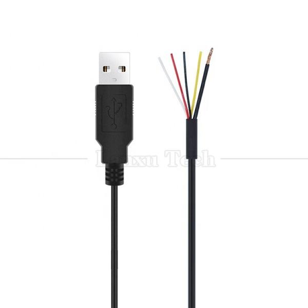 Buy cheap Shield USB A Male to 4 Bare Wires Open End Pigtail Cable from wholesalers