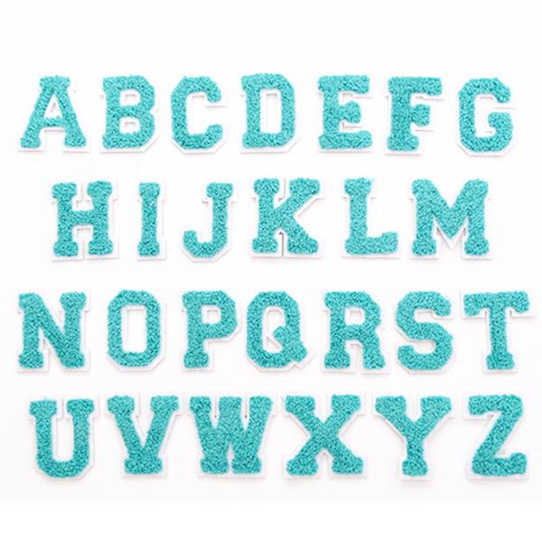 Buy cheap Multicolor Chenille Embroidery Patch 26 Letters Adhesive For Hoodie from wholesalers