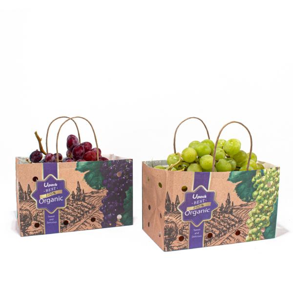 Buy cheap UPACK Fruit Vegetable Paper Bag With Holes 8 Color Flexo Printing from wholesalers