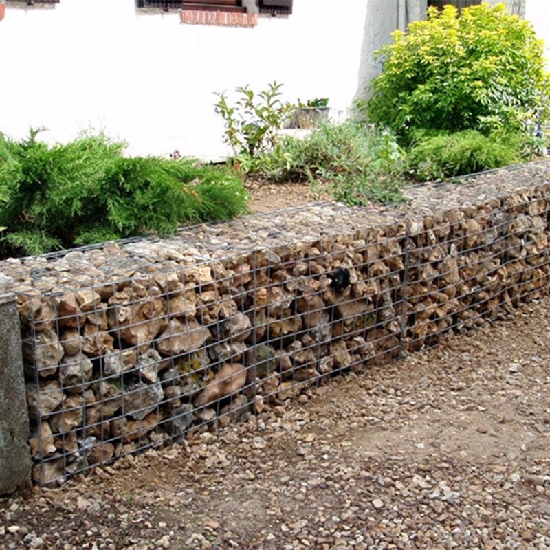 2X1X1m Wire Mesh Gabion Planter Galvanised Steel Stone Retaining Wall