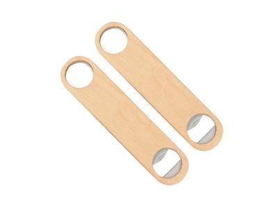 Buy cheap Walnut Wood Bar Blade Flat Beer Bottle Opener,Kitchen accessories, walnut wood and stainless steel made, wooden bar blad from wholesalers