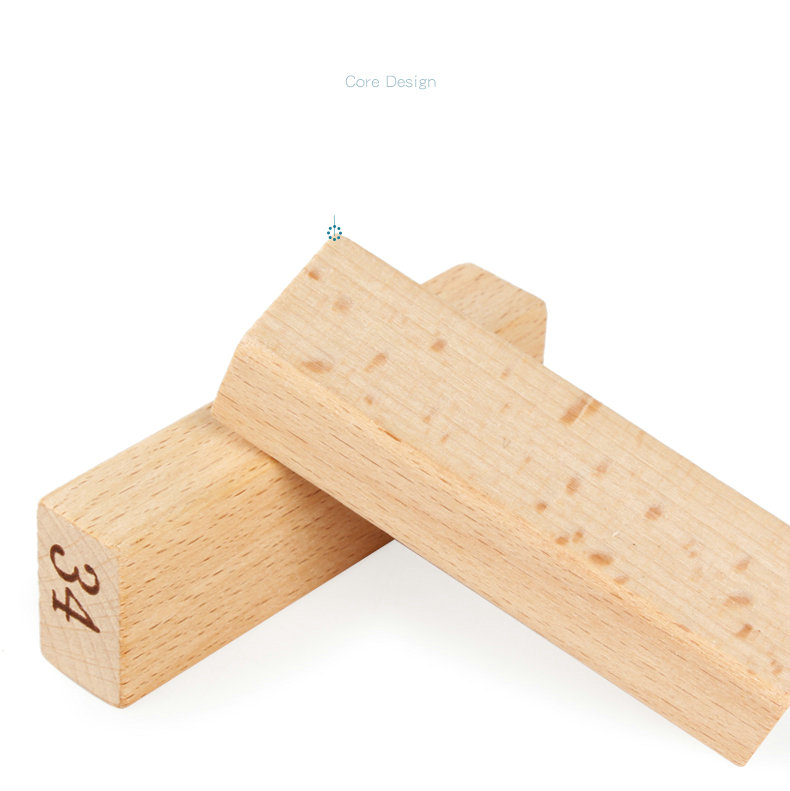 Digital 51PCS Log Building Blocks Dominos Jenga Blocks