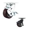 Buy cheap 200kg PU Swivel Side Brake 100mm Heavy Duty Casters Wheels from wholesalers