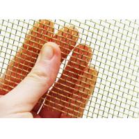 Buy cheap 2.03mm Dia Brass Woven Wire Mesh / Brass Wire Cloth Plain Weave product