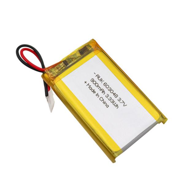 Buy cheap 603048 3.7V 900mAh 3.33Wh AUK Lipo Battery For Car Air Purifier Makeup Mirror Device Beauty Equipment from wholesalers