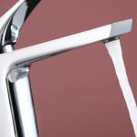 Brass Vessel Single Hole Single Handle Basin Mixer Tap in Chrome