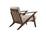 Antique Furniture Solid Rubber Wood Armchair Mid Century Modern Style Single
