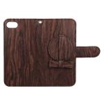 Manufacturer Special Bow Wood cover for Apple Iphone 7 leather case with Makeup
