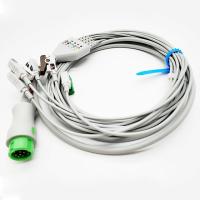 Buy cheap MINDRAY One Piece 5 Leads ECG Cables And Leadwires With CLIP 0.44lb Cable Weight product