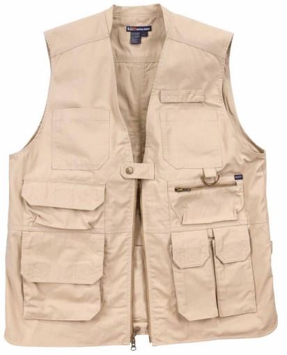 Buy cheap 260 GSM 100% Cotton Mens Beige Utility Vest Twill 2/1 Flame Retardant from wholesalers