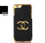 Luxury CC leather PC hard Case Cover For iPhone 4 5s 6s plus SAMSUNG galaxy S6