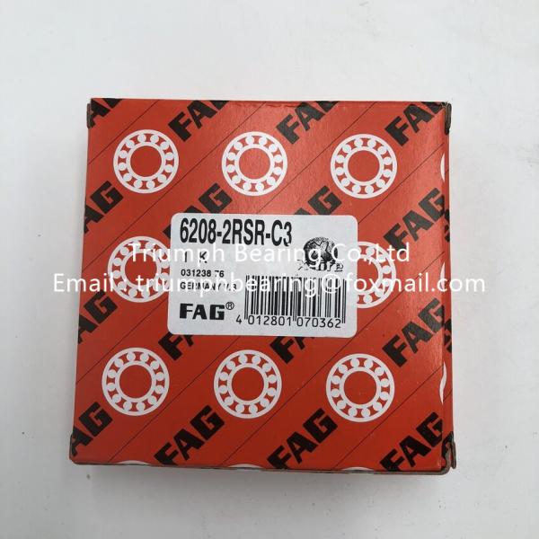 Buy cheap FAG Deep Groove Ball Bearings 6206-2RSR-C3 , 6208-2RSR-C3 from wholesalers