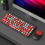 Buy cheap Retro 86-Key Lipstick Wireless Keyboard Mouse ABS Mechanical Keycaps from wholesalers
