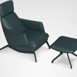 Chromed Steel Leg Office Sofa Sturdy And Durable for Business Meetings and
